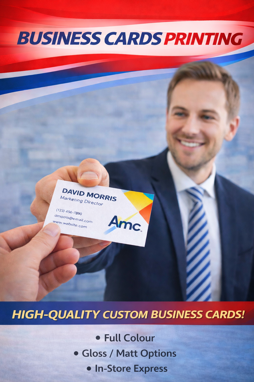 Business cards printing sample