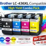 Brother LC-436XL Compatible High Yield Combo Pack