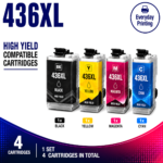 Brother LC-436XL Compatible High Yield Combo Pack