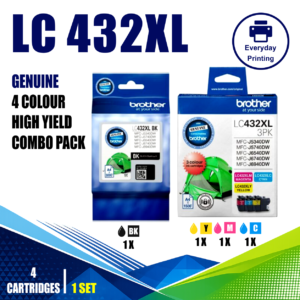 Brother LC432XL Genuine Ink Cartridges 4 Colour Value Pack