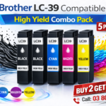 Brother LC-39 Compatible High Yield Combo Pack