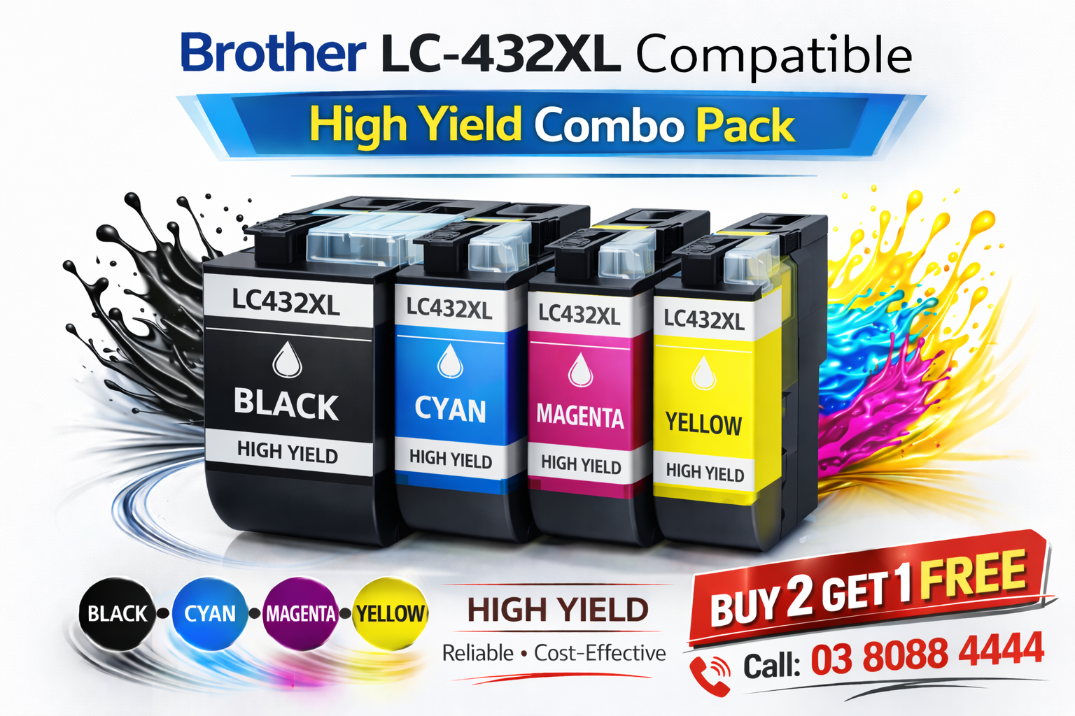 Brother LC-432XL Compatible High Yield Combo Pack Brother LC-432XL Compatible High Yield Combo Pack - Image 1