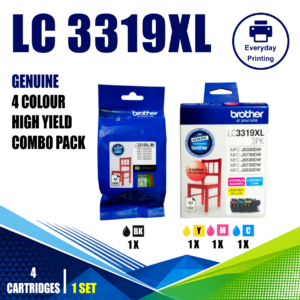 Brother LC3319XL Genuine High Capacity 4-Ink Combo Pack
