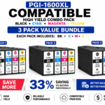 Canon PGI-1600XL Compatible High Yield Combo Pack – 3 Pack Value Bundle