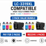 Brother LC-3319XL Compatible High Yield Combo Pack – 3 Pack Value Bundle