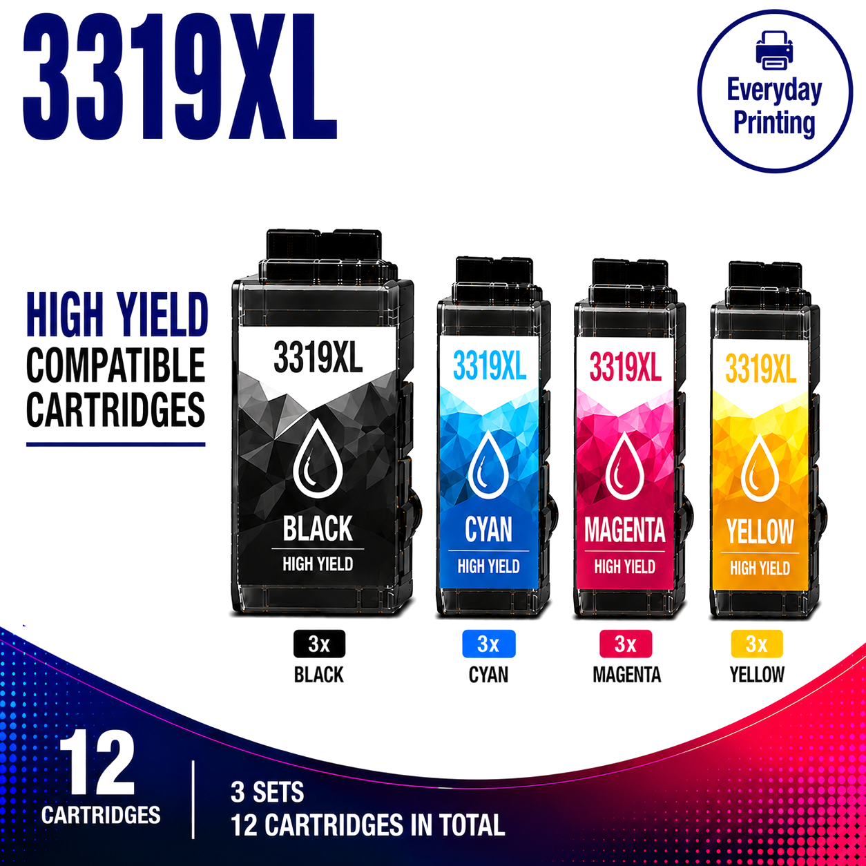 Brother LC-3319XL Compatible High Yield Combo Pack – 3 Pack Value Bundle Brother LC-3319XL Compatible High Yield Combo Pack – 3 Pack Value Bundle - Image 1