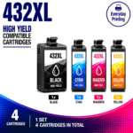 Brother LC-432XL Compatible High Yield Combo Pack
