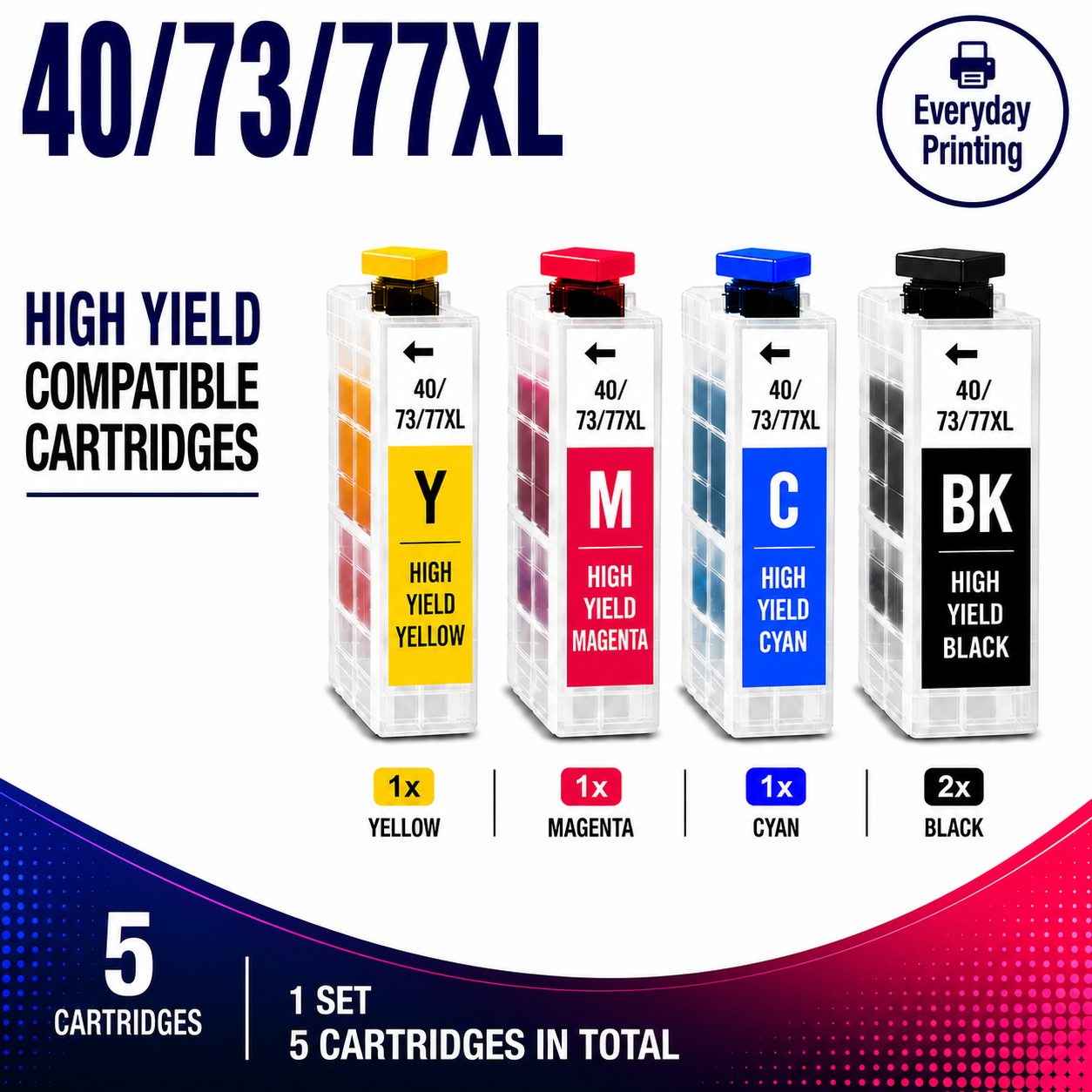 Brother LC-40/73/77XL Compatible High Yield Combo Pack Brother LC-40/73/77XL Compatible High Yield Combo Pack - Image 1
