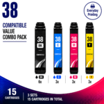 Brother LC-38 Compatible Value Combo Pack – 3 Pack Value Bundle