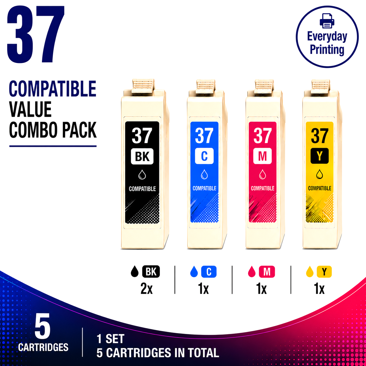 Brother LC-37 Compatible Value Combo Pack Brother LC-37 Compatible Value Combo Pack - Image 1
