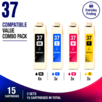 Brother LC-37 Compatible Value Combo Pack – 3 Pack Value Bundle