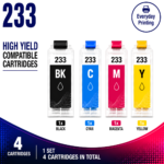 Brother LC-233 Compatible High Yield Combo Pack