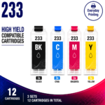 Brother LC-233 Compatible High Yield Combo Pack – 3 Pack Value Bundle