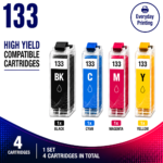 Brother LC-133 Compatible High Yield Combo Pack