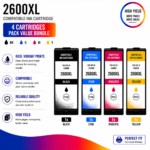 Canon PGI-2600XL Compatible High Yield Combo Pack