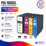 Canon PGI-1600XL Compatible High Yield Combo Pack – 3 Pack Value Bundle
