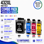 Brother LC-432XL Compatible High Yield Combo Pack – 3 Pack Value Bundle