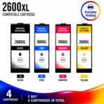 Canon PGI-2600XL Compatible High Yield Combo Pack