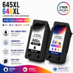 Canon PG-645XL CL-646XL Compatible High Yield Combo Pack