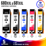 Canon PGI-680XXL CLI-681XXL Compatible High Yield Combo Pack