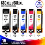 Canon PGI-680XXL CLI-681XXL Compatible High Yield Combo Pack – 3 Pack Value Bundle