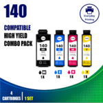 Epson 140 Compatible Value Combo Pack (4 Cartridges) – Black, Cyan, Magenta and Yellow