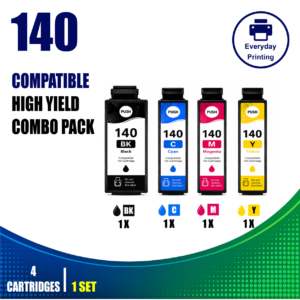 Epson 140 Compatible Value Combo Pack (4 Cartridges) – Black, Cyan, Magenta and Yellow