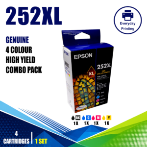 Epson 252XL Genuine High Yield 4 Colour Value Pack (4 Cartridges)