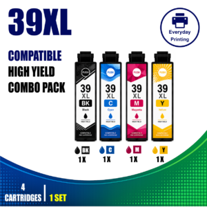 Epson 39XL Compatible Value Combo Pack (4 Cartridges) – Black, Cyan, Magenta and Yellow