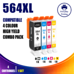 HP 564XL Compatible 4 Colour Combo Value Pack (4 Cartridges)