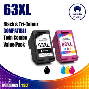 HP 63XL Compatible Black & Tri-Colour Twin Combo Value Pack (2 Cartridges)