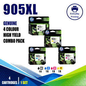 HP 905XL Genuine High Yield 4 Colour Value Pack (4 Cartridges)