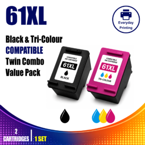 HP 61XL Compatible Black & Tri-Colour Twin Combo Value Pack (2 Cartridges)