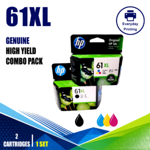HP 61XL Genuine High Yield Black & Tri-Colour Twin Combo Value Pack (2 Cartridges)